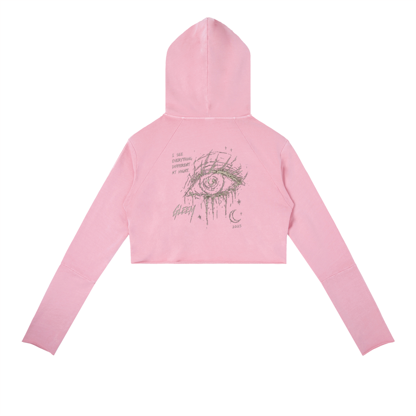 Vintage Washed Raw Edge Hoodie