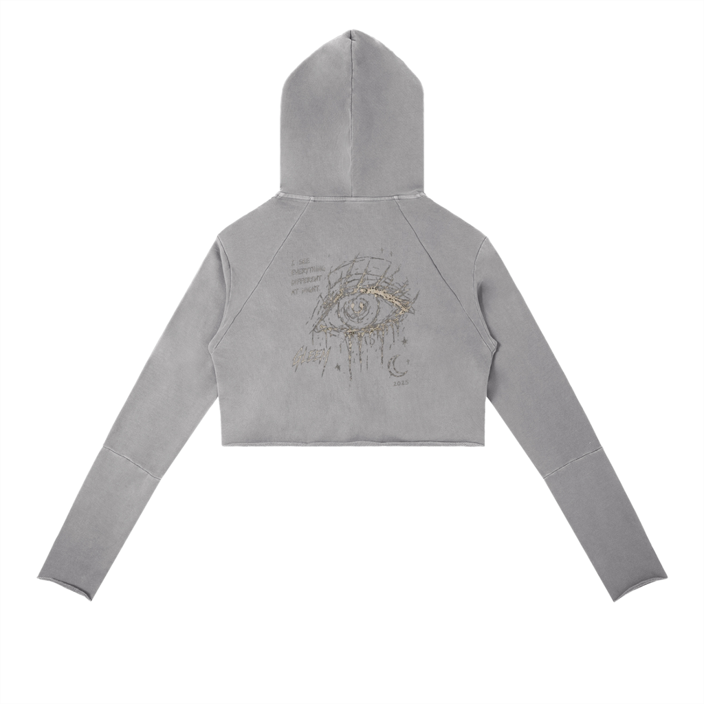 Vintage Washed Raw Edge Hoodie