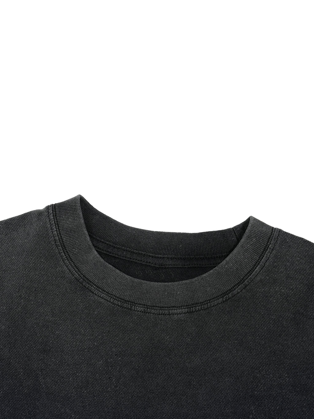 GLEEM #001 Vintage Wash Boxy Distressed Hem T-Shirt